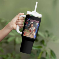 Hit The Dang Ball Funny Doll Baseball Graphic Tumbler With Handle Sassy Sports Fan Gift