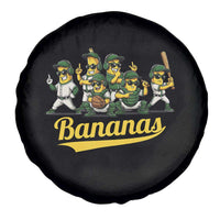 Cool Bananas Squad Playing Baseball Graphic Spare Tire Cover for Sports Fans Entertainment