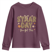 Groovy Leopard STAAR Day Youth Sweatshirt You Got This Motivational Teacher Sayings