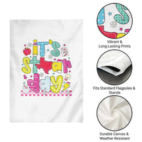 Groovy Texas STAAR Day Garden Flag Don't Stress Do Your Best Teacher Student Motivation