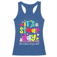 Groovy Texas STAAR Day Racerback Tank Top Don't Stress Do Your Best Teacher Student Motivation