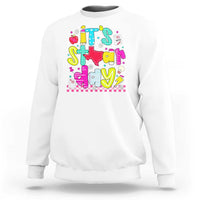 Groovy Texas STAAR Day Sweatshirt Don't Stress Do Your Best Teacher Student Motivation