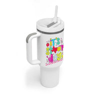 Groovy Texas STAAR Day Tumbler With Handle Don't Stress Do Your Best Teacher Student Motivation