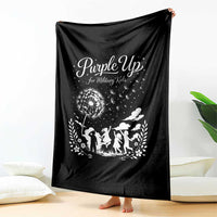 Purple Up For Military Kids Dandelion Inspirational Throw Blanket Month of the Military Child Awareness Brat Support