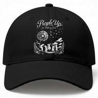 Purple Up For Military Kids Dandelion Inspirational Baseball Cap Month of the Military Child Awareness Brat Support