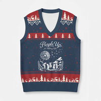 Purple Up For Military Kids Dandelion Inspirational V-Neck Knit Sweater Vest Month of the Military Child Awareness Brat Support