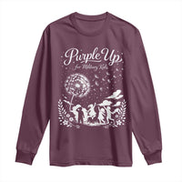 Purple Up For Military Kids Dandelion Inspirational Long Sleeve Shirt Month of the Military Child Awareness Brat Support