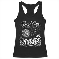Purple Up For Military Kids Dandelion Inspirational Racerback Tank Top Month of the Military Child Awareness Brat Support