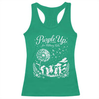 Purple Up For Military Kids Dandelion Inspirational Racerback Tank Top Month of the Military Child Awareness Brat Support