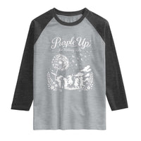 Purple Up For Military Kids Dandelion Inspirational Raglan Shirt Month of the Military Child Awareness Brat Support