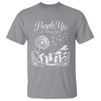 Purple Up For Military Kids Dandelion Inspirational T Shirt Month of the Military Child Awareness Brat Support