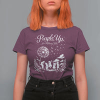 Purple Up For Military Kids Dandelion Inspirational T Shirt For Women Month of the Military Child Awareness Brat Support