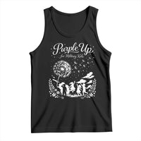 Purple Up For Military Kids Dandelion Inspirational Tank Top Month of the Military Child Awareness Brat Support