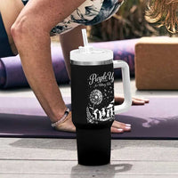 Purple Up For Military Kids Dandelion Inspirational Tumbler With Handle Month of the Military Child Awareness Brat Support