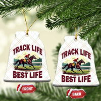 Track Life Best Life Horse Racing Enthusiast Ceramic Ornament Retro Jockey and Racehorse Trackside Southern Equestrian