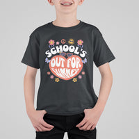 Summer Break T Shirt For Kid Retro Last Day of School's Out For Summer Teacher Boys Girls - Wonder Print Shop