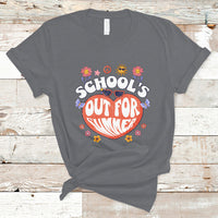 Summer Break T Shirt Retro Last Day of School's Out For Summer Teacher Boys Girls - Wonder Print Shop
