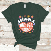 Summer Break T Shirt Retro Last Day of School's Out For Summer Teacher Boys Girls - Wonder Print Shop