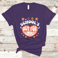 Summer Break T Shirt Retro Last Day of School's Out For Summer Teacher Boys Girls - Wonder Print Shop