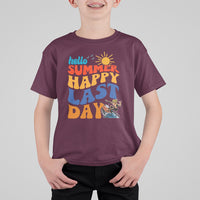 Summer Break T Shirt For Kid Happy Last Day of School Teacher Student Hello Summer - Wonder Print Shop