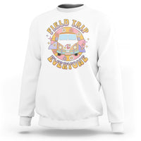 Summer Break Sweatshirt Field School Trip Anyone Groovy School Bus Driver Hippie Bus - Wonder Print Shop
