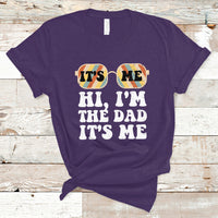 Funny Dad T Shirt Fathers Day Its Me Hi I'm The Dad Its Me Mens Glasses Retro - Wonder Print Shop
