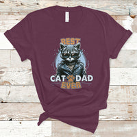 Cat Dad T Shirt Best Cat Dad Ever Cool Cat Lovers Father's Day Gifts for Cat Dad Cat Owner - Wonder Print Shop