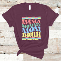 Cool Mom T Shirt Mama Mommy Mom Bruh Groovy Retro Mothers Day Funny - Wonder Print Shop