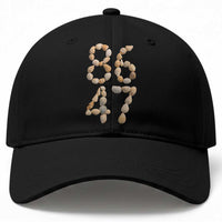 86 47 Seashell Subtle Summer Coastal Graphic Baseball Cap Viral Beach Walk Political Satire