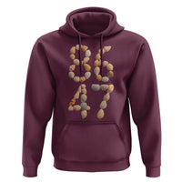 86 47 Seashell Subtle Summer Coastal Graphic Hoodie Viral Beach Walk Political Satire
