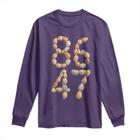86 47 Seashell Subtle Summer Coastal Graphic Long Sleeve Shirt Viral Beach Walk Political Satire