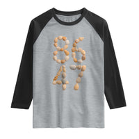 86 47 Seashell Subtle Summer Coastal Graphic Raglan Shirt Viral Beach Walk Political Satire