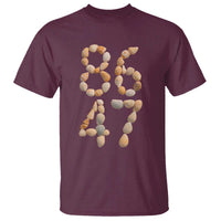 86 47 Seashell Subtle Summer Coastal Graphic T Shirt Viral Beach Walk Political Satire