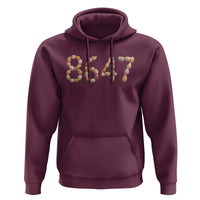 86 47 Seashell Beach Walk Graphic Hoodie Subtle Coastal Summer Political Satire