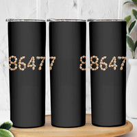 86 47 Seashell Beach Walk Graphic Skinny Tumbler Subtle Coastal Summer Political Satire