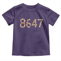 86 47 Seashell Beach Walk Graphic Toddler T Shirt Subtle Coastal Summer Political Satire