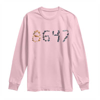 86 47 Seashell Graphic Subtle Summer Coastal Long Sleeve Shirt Viral 2026 Beach Walk Political Satire