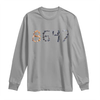86 47 Seashell Graphic Subtle Summer Coastal Long Sleeve Shirt Viral 2026 Beach Walk Political Satire