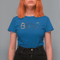 86 47 Seashell Graphic Subtle Summer Coastal T Shirt For Women Viral 2026 Beach Walk Political Satire