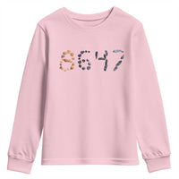 86 47 Seashell Graphic Subtle Summer Coastal Youth Sweatshirt Viral 2026 Beach Walk Political Satire