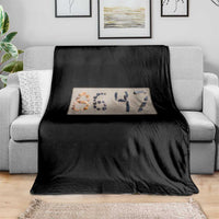 86 47 Seashell Beach Sand Graphic Throw Blanket Subtle Coastal Summer Political Satire