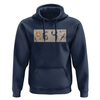 86 47 Seashell Beach Sand Graphic Hoodie Subtle Coastal Summer Political Satire
