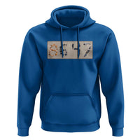 86 47 Seashell Beach Sand Graphic Hoodie Subtle Coastal Summer Political Satire