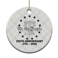 We The People 250th Anniversary Liberty Bell Ceramic Ornament USA 1776 to 2026 America Semiquincentennial Celebration