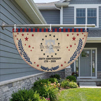 We The People 250th Anniversary Liberty Bell Patriotic Fan Flag USA 1776 to 2026 America Semiquincentennial Celebration