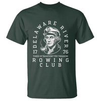 Delaware River Rowing Club 1776 Vintage Funny Patriotic T Shirt George Washington Tired of Taxation Try Treason