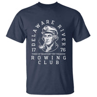 Delaware River Rowing Club 1776 Vintage Funny Patriotic T Shirt George Washington Tired of Taxation Try Treason