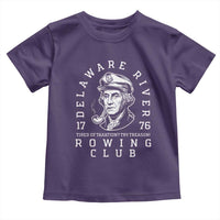 Delaware River Rowing Club 1776 Vintage Funny Patriotic Toddler T Shirt George Washington Tired of Taxation Try Treason