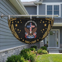 Faith Freedom 250 Years Eagle Patriotic Fan Flag USA Flag Christian Cross 1776 to 2026 Semiquincentennial