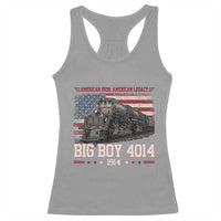 Vintage USA Steam Locomotive Patriotic Pride Racerback Tank Top American Iron American Legacy